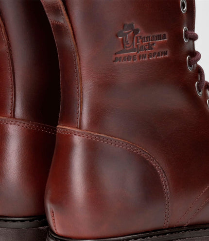 Panama Jack Women's Burgundy Waterproof Leather Warm Lace-Up Boots - Frisia-B45