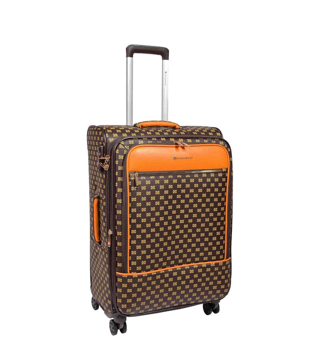 Corringham Medium Soft Shell Suitcase in Coffee