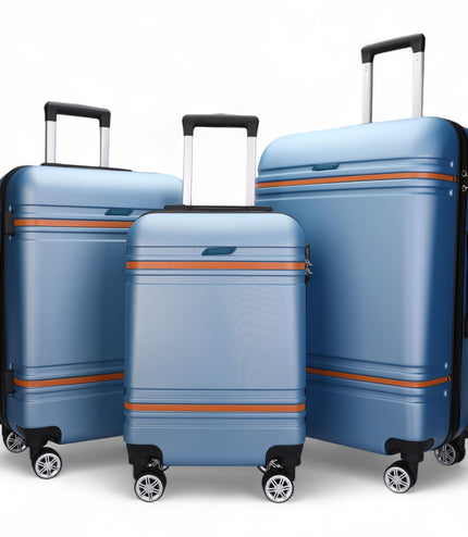 Calgary Set of 3 Hard Shell Suitcase in Blue