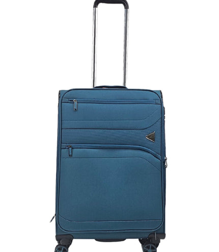 Corby Medium Soft Shell Suitcase in Teal