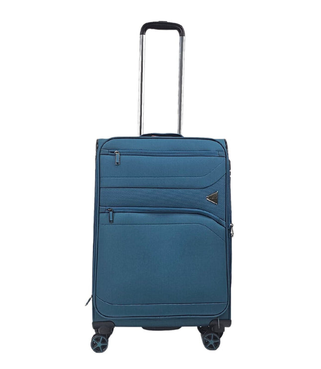 Corby Medium Soft Shell Suitcase in Teal