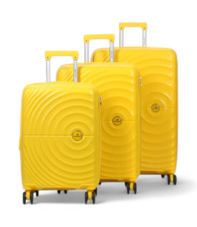 Balranald Set of 3 Hard Shell Suitcase in Yellow