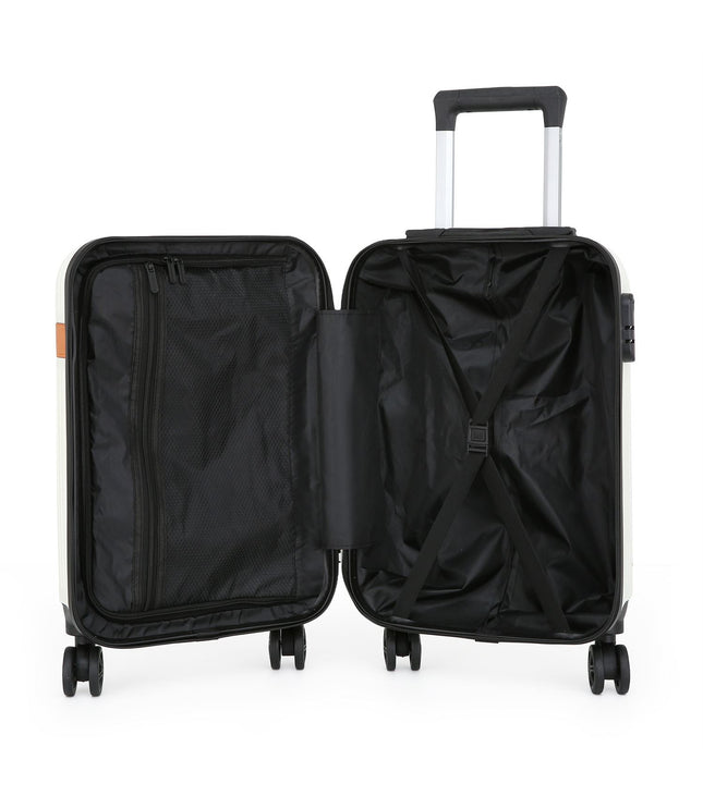 Calgary Cabin Hard Shell Suitcase in Cream