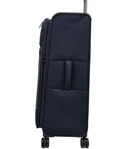 Bourne Large Soft Shell Suitcase in Navy