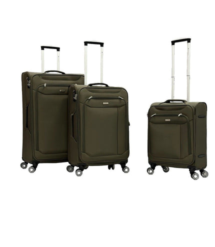 Cockermouth Set of 3 Soft Shell Suitcase in Khaki