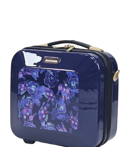 Canvey Cosmetic Hard Shell Suitcase in Blue