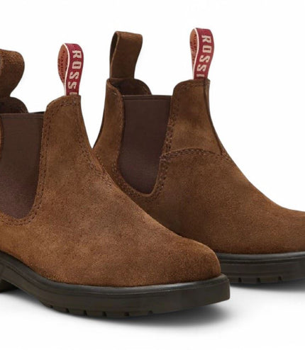 Rossi 303 Endura Rustic Brown Suede Leather Chelsea Boots