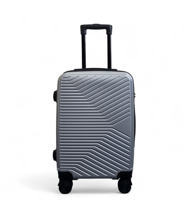 Junee Cabin Hard Shell Suitcase in Silver