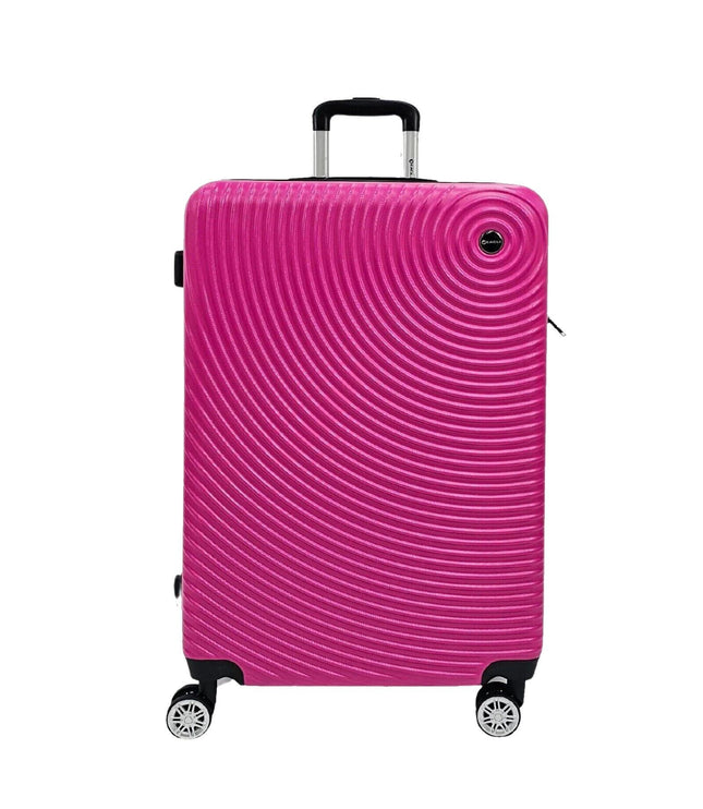 Chorley Extra Large Hard Shell Suitcase in Fuschia