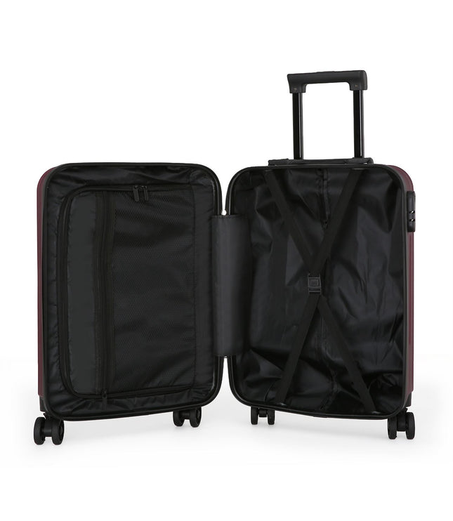 Edmonton Cabin Hard Shell Suitcase in Burgundy