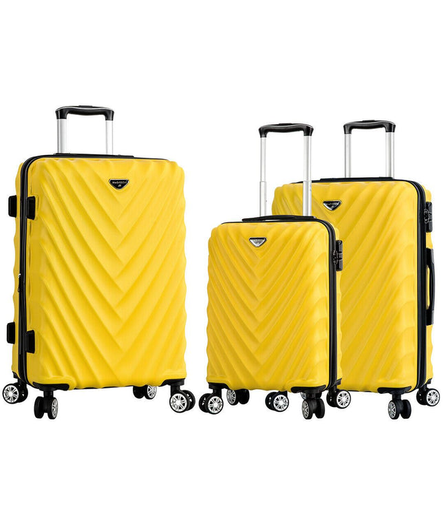 Colyton Set of 3 Hard Shell Suitcase in Yellow