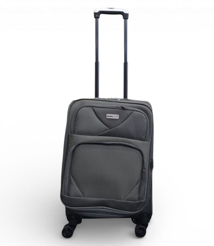 Nagoya Cabin Soft Shell Suitcase in Grey