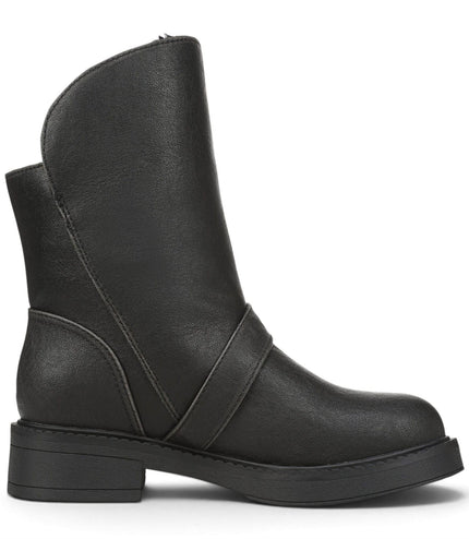 Blowfish Malibu Women's Black Faux Leather Winter Biker Boots - Venice-Cozy