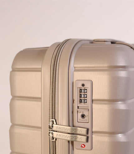 Forster Medium Hard Shell TSA Suitcase in Champagne Beige