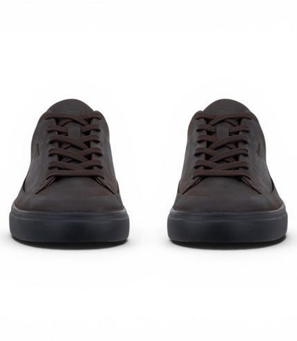 Ecco Men's Brown Leather Waterproof Trainer Sneaker Shoes - Soft 10