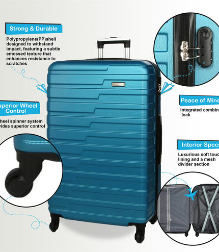 Croydon Medium Hard Shell Suitcase in Blue