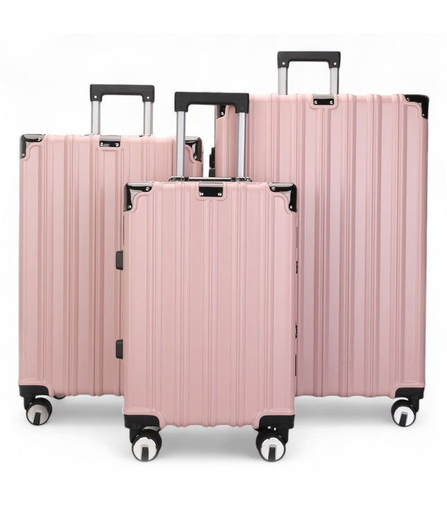 Airdrie Set of 3 Hard Shell Suitcase in Pink