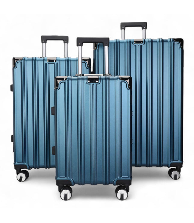 Airdrie Set of 3 Hard Shell Suitcase in Blue