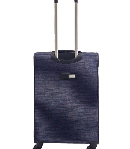 Ashbourne Medium Soft Shell Suitcase in Lines