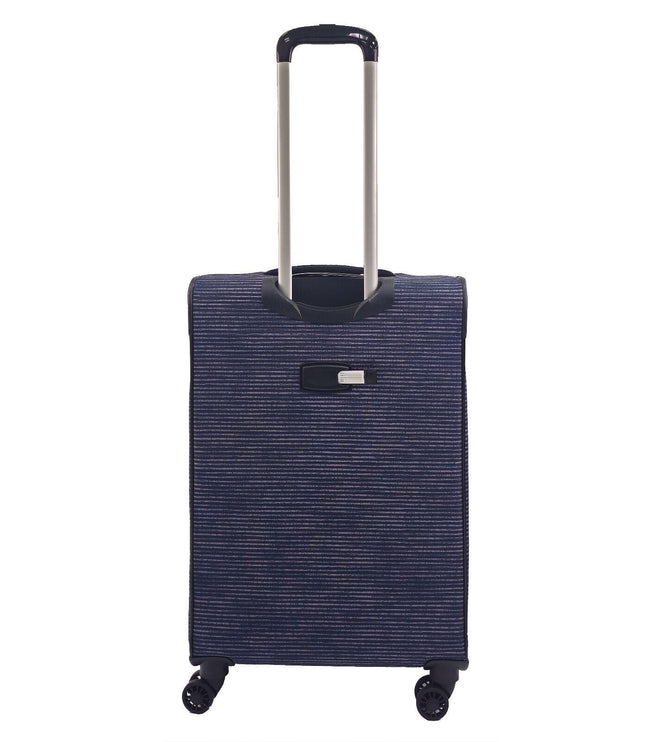 Ashbourne Medium Soft Shell Suitcase in Lines
