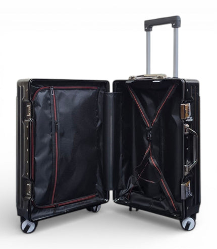 Airdrie Cabin Hard Shell Suitcase in Black