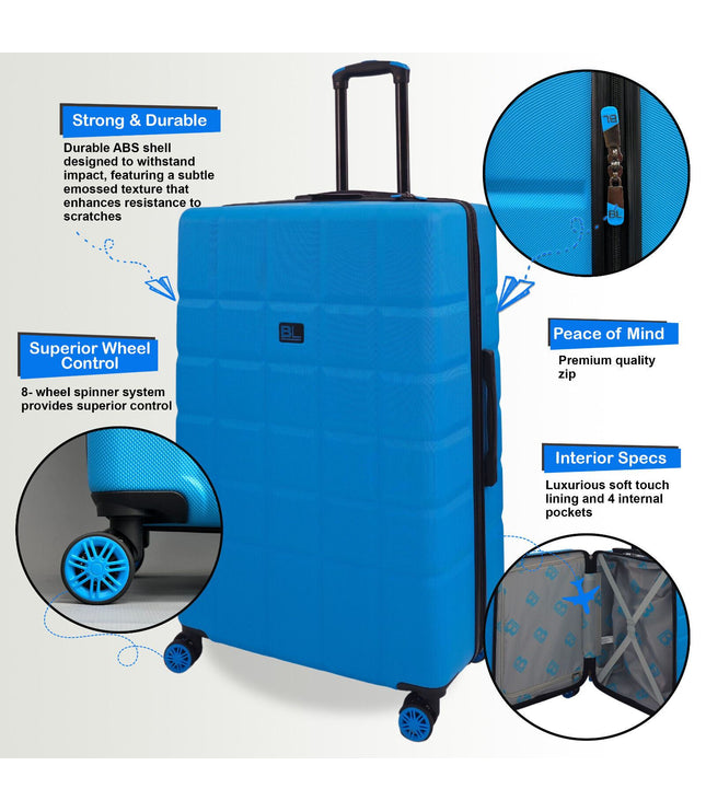 Cotgrave Medium Soft Shell Suitcase in Blue