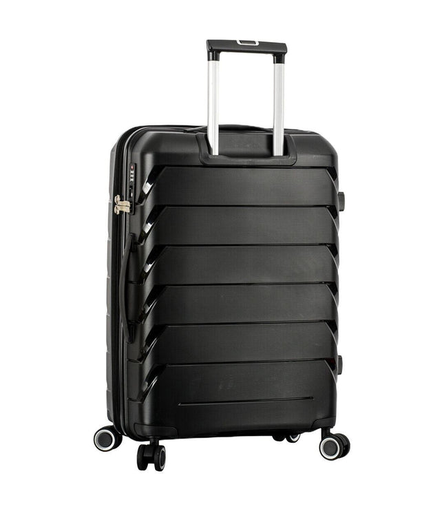 Cleckheaton Large Hard Shell Suitcase in Black