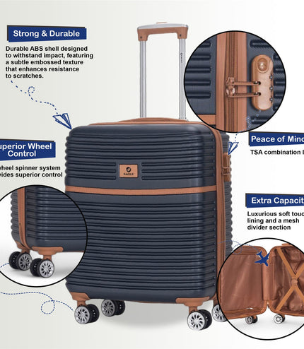 Koga Cabin Hard Shell Suitcase in Navy