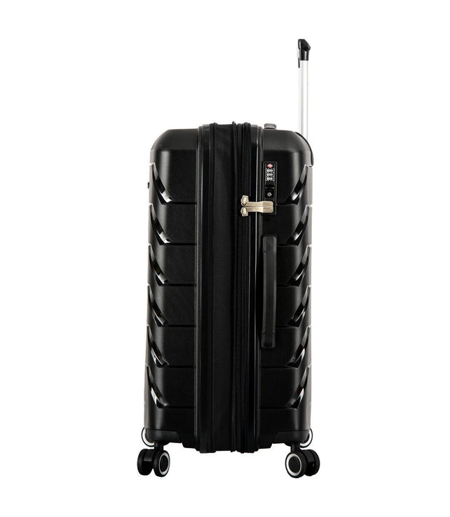Cleckheaton Large Hard Shell Suitcase in Black