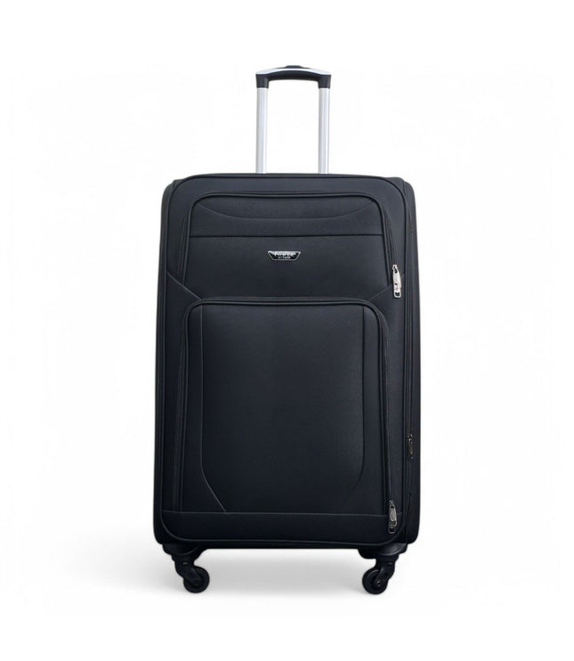 Nagoya Large Soft Shell Suitcase in Black