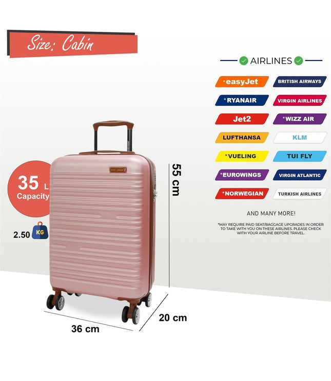Armidale Cabin Hard Shell Suitcase in Golden