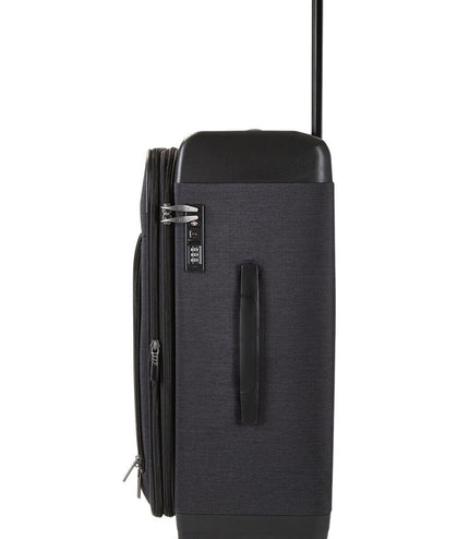 Amesbury Medium Soft Shell Suitcase in Black