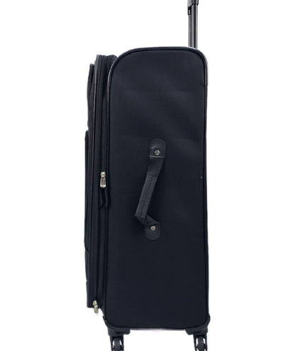 Corsham Large Soft Shell Suitcase in Black