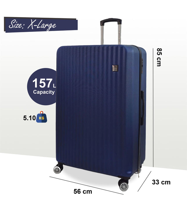 Alsager Extra Large Hard Shell Suitcase in Blue