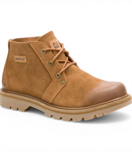 CAT (Caterpillar) Tan Leather Hiking Mid-Cut Chukka Ankle Boots - Grader