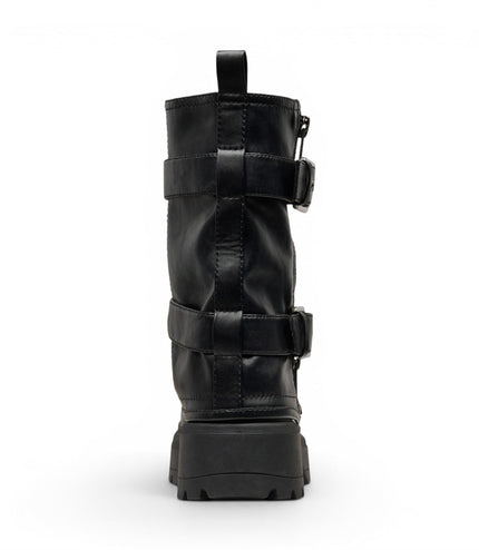 Windsorsmith Women's Black Chunky Platform Pull-On High Boots - Vendetta