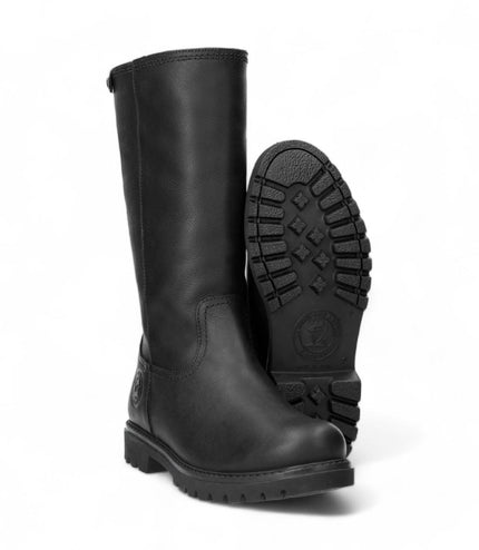 Panama Jacks Women's Black Bambina B60 Leather High Boots