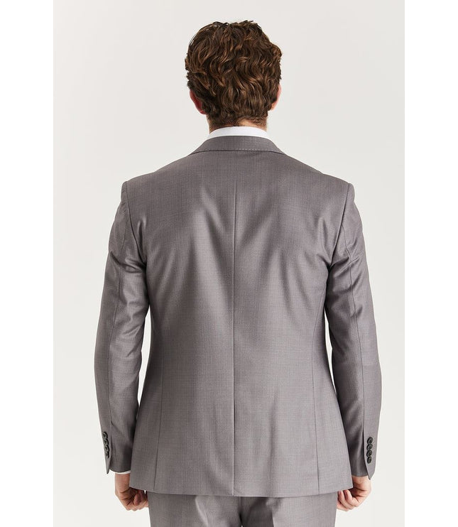 Men's Grey Tailored 3 Piece Suit Formal Classic Suit