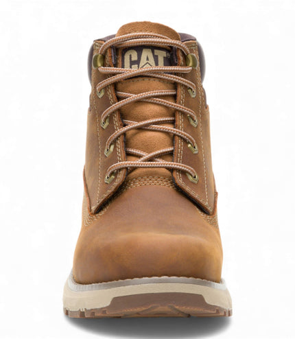 Caterpillar (CAT) Men's Pursue Brown Leather Everyday Work Hiking Ankle Boots
