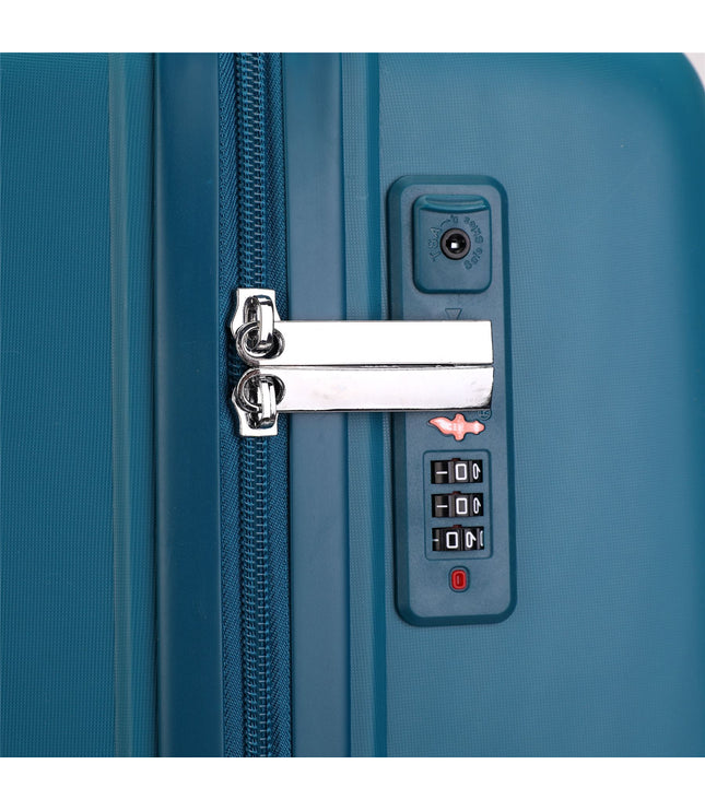 Burnaby Set of 3 Hard Shell Suitcase in Teal Blue
