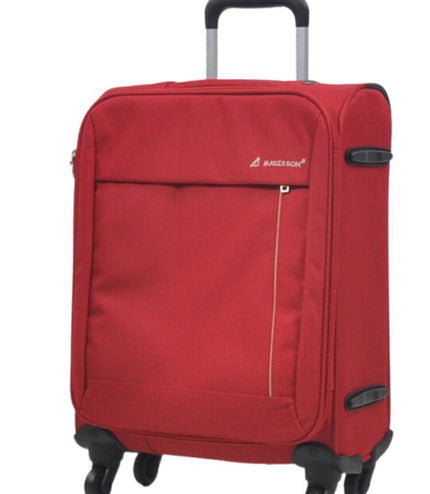 Clevedon Cabin Soft Shell Suitcase in Red