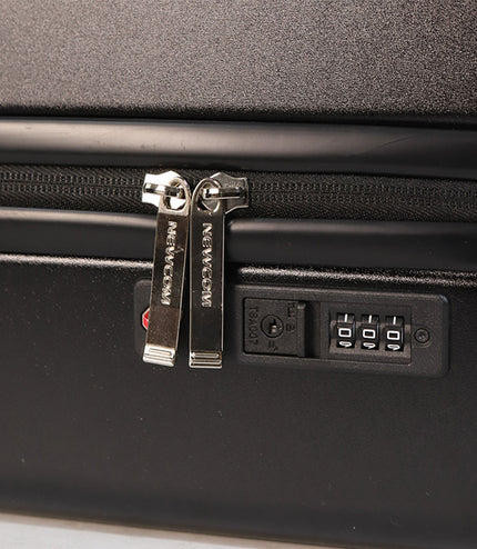 Hard Shell Cabin 44 x 22 x 38 cm Black TSA Secure Luggage Suitcase Suitable for Easyjet, Ryanair