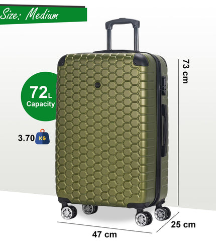 Noda Medium Hard Shell Suitcase in Green