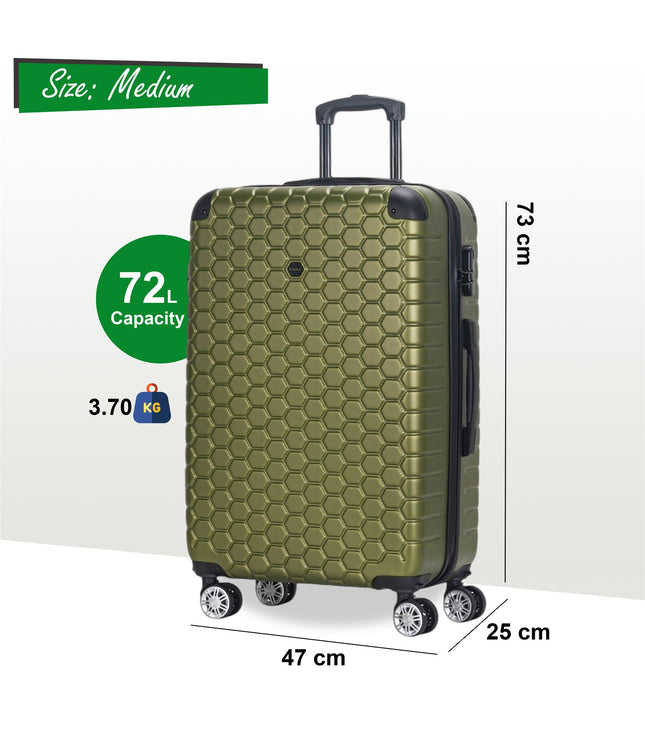 Noda Medium Hard Shell Suitcase in Green