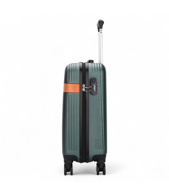 Calgary Cabin Hard Shell Suitcase in Emerald Green