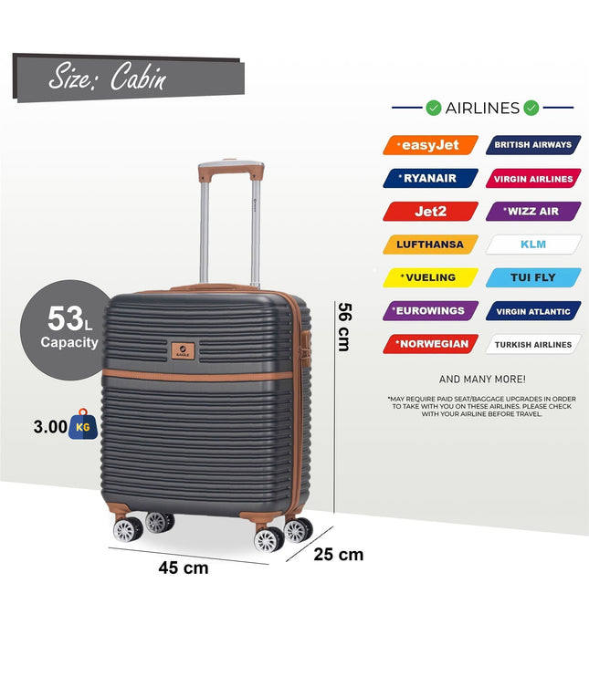 Koga Cabin Hard Shell Suitcase in Grey