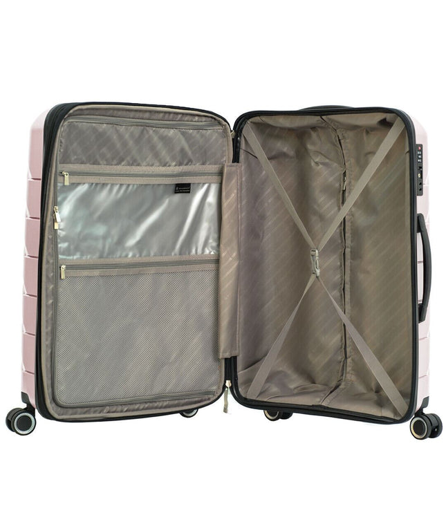 Cleckheaton Large Hard Shell Suitcase in Rose Gold