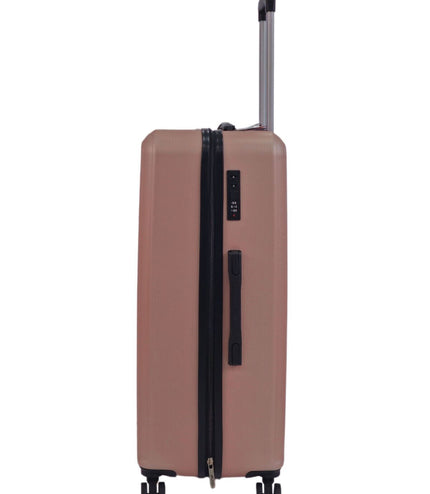 Alford Large Hard Shell Suitcase in Rose Gold