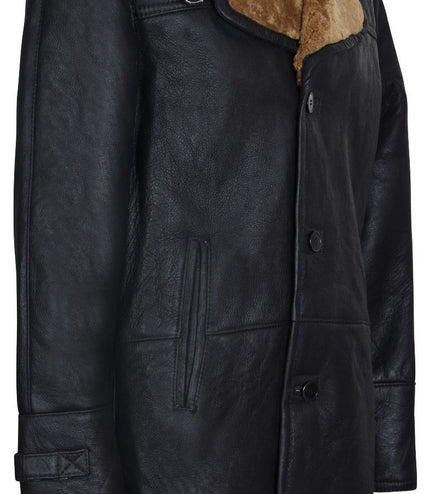 Mens Warm Shearling Sheepskin Coat-Cologne