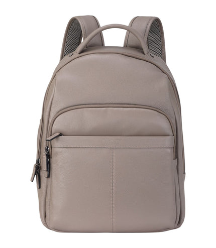 Genuine Leather Grey Vintage Rucksack Laptop Bag Travel Backpack - Capri